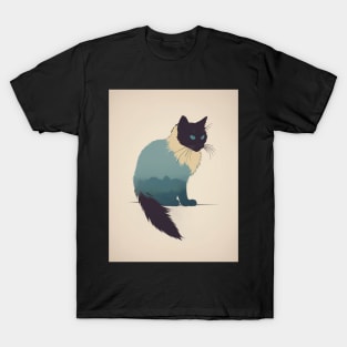 Ragdoll Cat 1 - Japanese Retro Art T-Shirt